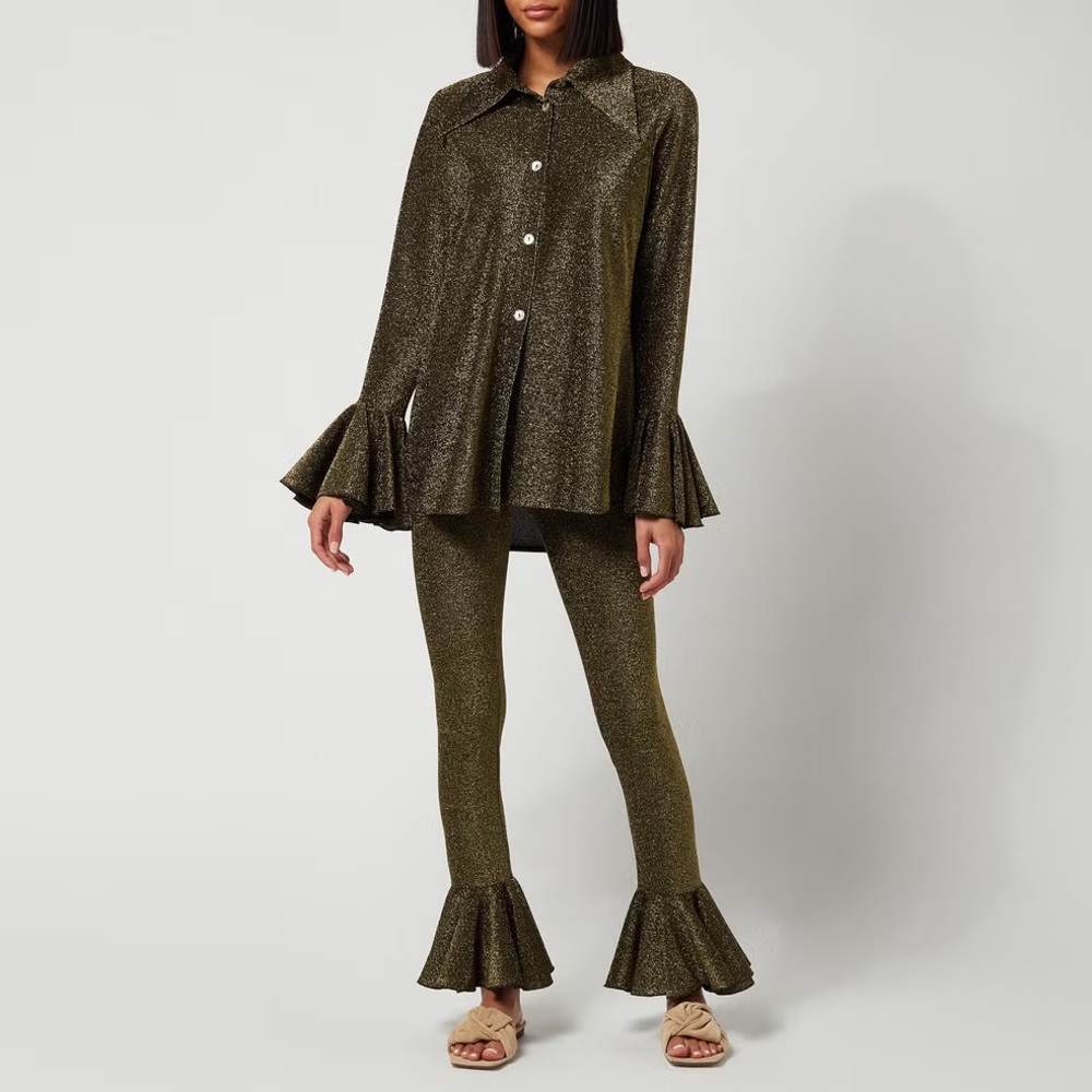 Sleeper Gold Lurex Pajama Set